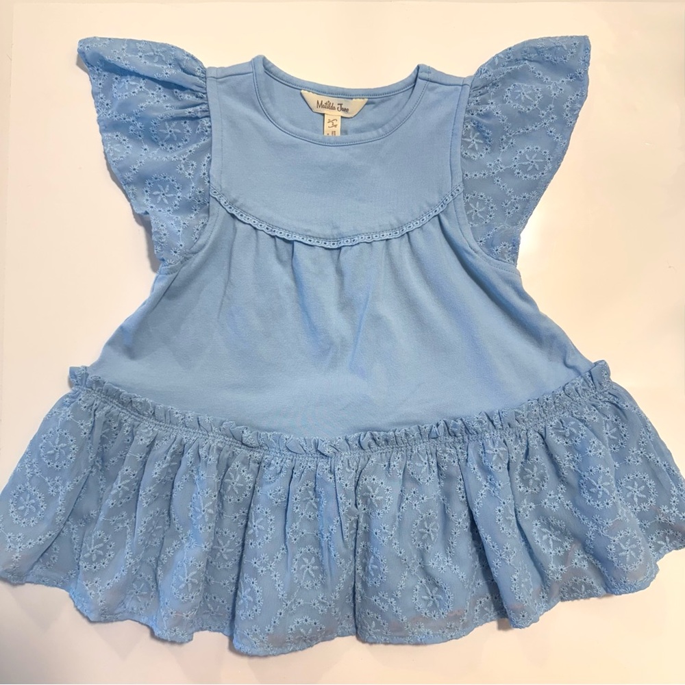 Matilda Jane Light Blue Eyelet Dress - Size 2T